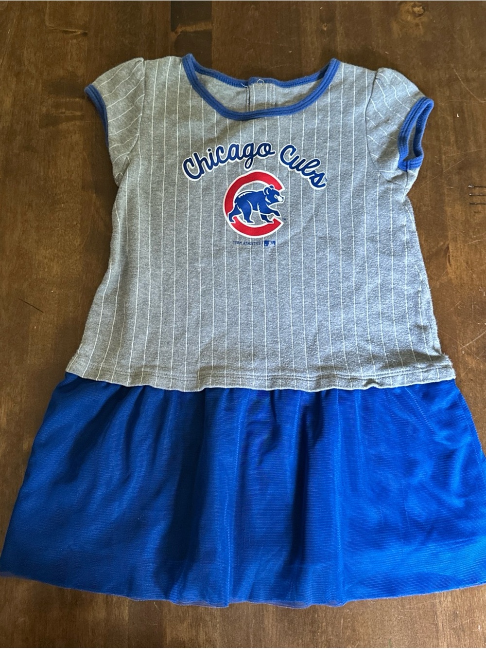 Chicago Cubs Girls Toddler 4T Dress Baseball Cute Outfit Gameday Sports